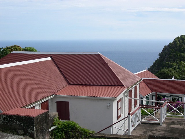 House with Metal Panel Roof